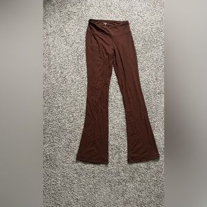 PacSun Eco Classic Knit Flare Pants / brown / S